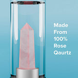 Rose Quartz Crystal Healing Water Bottle