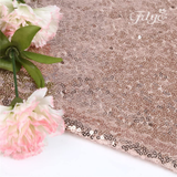 12X72 Inches Rose Gold Sequin Table Runner Home Party Wedding Table Decoration