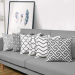 Throw Pillow Covers Set of 6 Modern Decorative 18"x18" Throw Pillow Cases Geometric Pillow Covers 