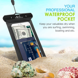 Moko Waterproof Phone Pouch Holder, Underwater Cellphone Case Dry Bag with Lanyard Armband Compatible with Iphone 13/13 Pro Max/Iphone 12/12 Pro Max/11 Pro Max, Xr/Xs Max/Se 3, Samsung S21/S20/S10/S9