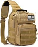Tactical Sling Bag Backpack Military Rover Shoulder Sling Pack Molle EDC Small Crossbody Chest Pack