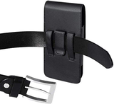 Black Leather Belt Holster Fit with Thick Defender Case Hybrid Armor Case 