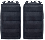Tacticool 2 Pack Molle Pouches - Tactical Compact Water-Resistant EDC Pouch