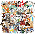 Avatar the Last Airbender Stickers 50Pcsvariety Vinyl Waterproof Car Sticker Motorcycle Bicycle Luggage Decal Graffiti Patches Skateboard Stickers for Laptop Stickers (Avatar the Last Airbender)