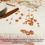 Luxury Rose Gold Diamond Table Confetti Wedding Decorations