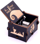 Keast We Are Simply Meant to Be Hand Crank Music Boxes, Unique Vintage Laser Engraved Wood the Nightmare before Christmas Music Box