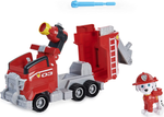 Paw Patrol, Marshall’s Transforming Fire Truck Toy Car with Collectible Action Figure, Kids Toys 