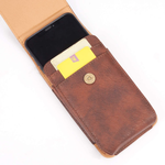 Holster Case for Iphone 13 Iphone 12, Vertical PU Leather Belt Loop Holster Pouch Case with ID Card Slots 