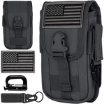 Tactical Cell Phone Holster Pouch, Molle Gadget Bag Belt Holder Waist Bag (Variants)