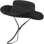 Century Star Sun Hats for Men Wide Brim Hat Women Beach Fishing Outdoor Summer Safari Boonie Hat UPF 50+ Sun Protection