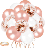 Bachelorette Party Decorations Kit，Rose Gold Bridal Shower Decorations Supplies Includes Bride to Be Banner Fringe Curtains Balloons Ribbon for Bachelorette Party Bridal Shower