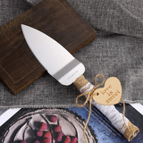 Rustic Style Stainless Steel Wedding Cake Knife and Serving Set 