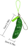 Fidget Toy Squeeze Pea Bean Keychain 3pack