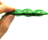 Fidget Toy Squeeze Pea Bean Keychain 2pack