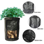 2-Pack 7 or 10 Gallon Black Garden Potato Grow Bags