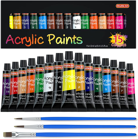 Shuttle Art Acrylic Paint 47-Piece Set D-4236 Non- Toxic From Japan Free  Ship