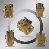 Tactical Waist Belt Bag, Universal Phone Pouch Camouflage-B
