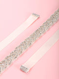 Wedding Bridal Belts Crystal Rhinestone Belt Bridesmaid Gown Sash for Women Accessories Dress Matching