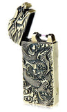 USB Rechargeable Windproof Flameless Electronic Plasma Pulse Double Arc Dragon Lighter