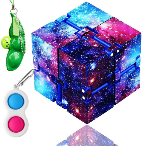 3 in 1 Infinity Cubes, Squeeze Beans & Simple Dimple Mini Pop it – Fidget Toys | Kids Fun, Anti-Stress, Anti-Anxiety, FREE SHIPPING