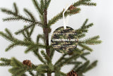 Camouflage Hunting Christmas Round Ornament 2021